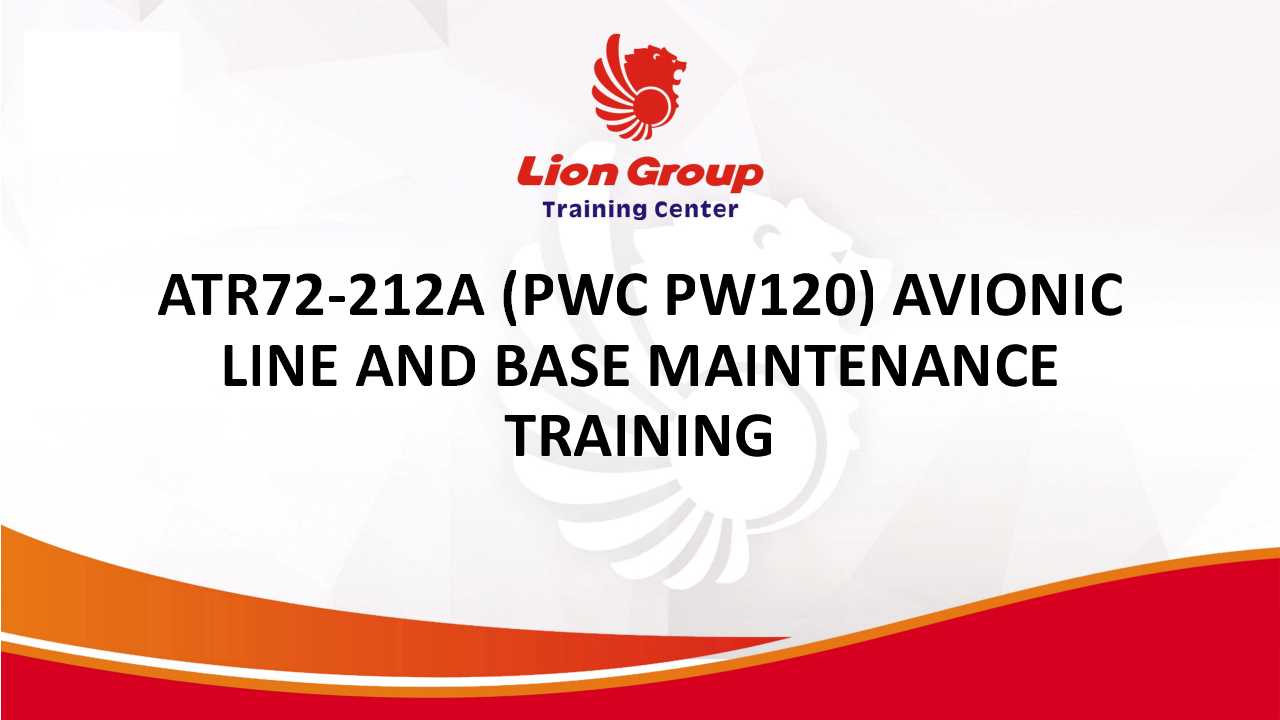 ATR72-212A (PWC PW120) AVIONIC LINE AND BASE MAINTENANCE TRAINING