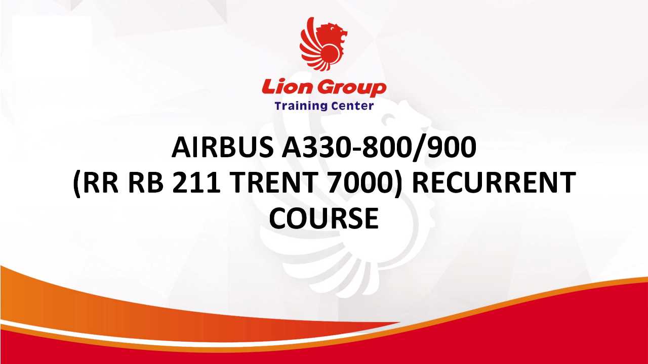 AIRBUS A330-800/900 (RR RB 211 TRENT 7000) RECURRENT COURSE