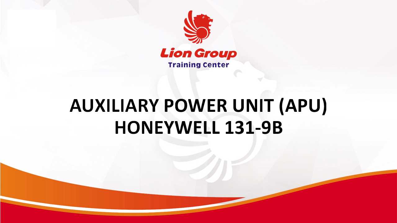 AUXILIARY POWER UNIT (APU) HONEYWELL 131-9B