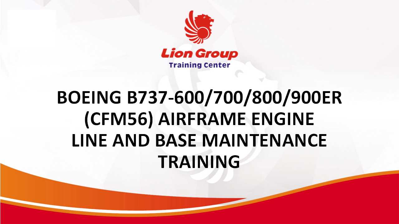 BOEING B737-600/700/800/900ER (CFM56) AIRFRAME ENGINE LINE AND BASE MAINTENANCE 
